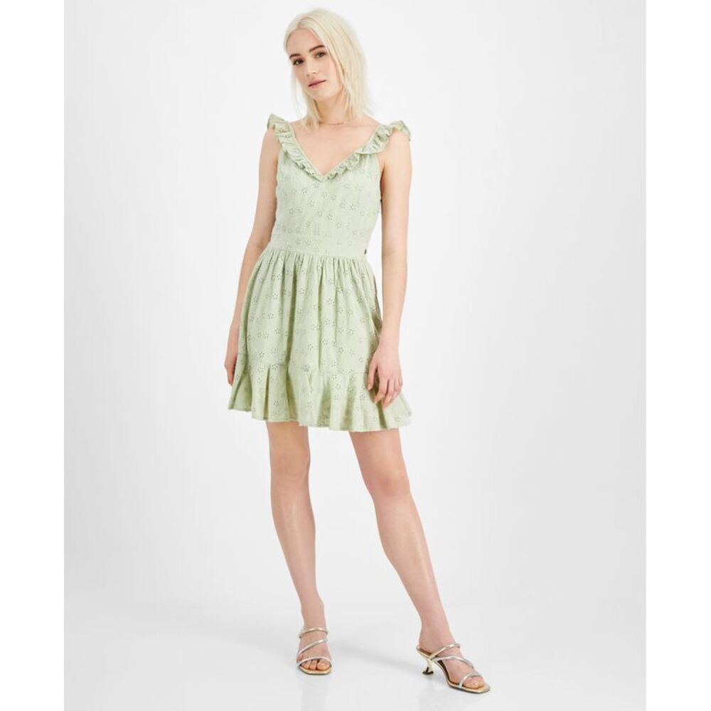 Guess Sharon Eyelet Mini Dress
